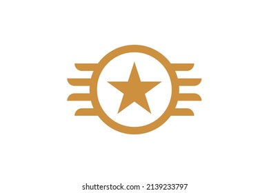 Military and Army monoline logo