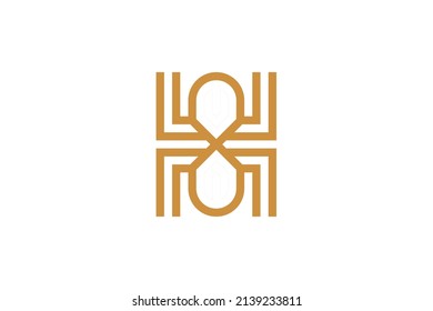 Military and Army monoline logo