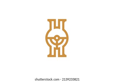 Military and Army monoline logo