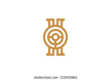 Military and Army monoline logo