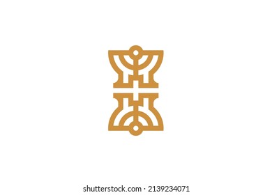 Military and Army monoline logo