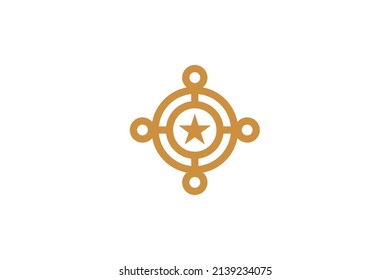 Military and Army monoline logo