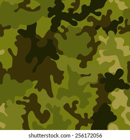 Military army seamless pattern. Camouflage background. Vector illustration for fabric.