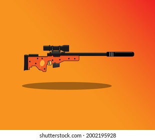 ilustración vectorial de armas de guerra del ejército militar.