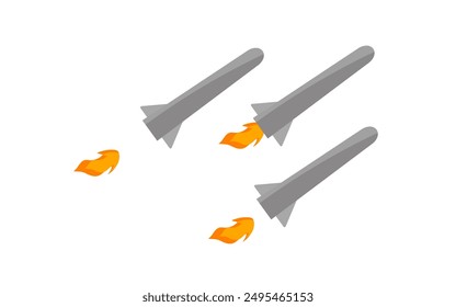 military attack missile flies aggression
