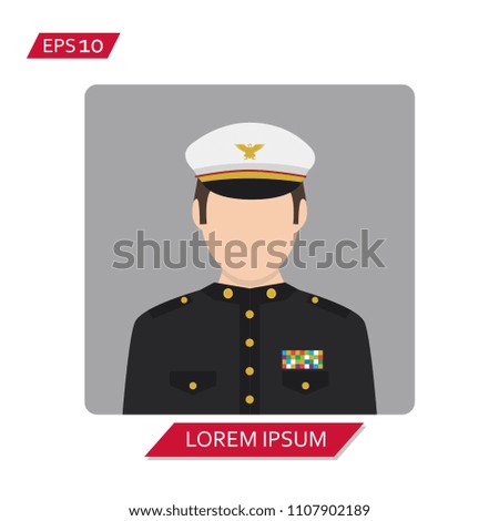 military avatars vector icon symbol