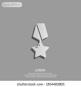 military award icon. Vector illustration EPS 10.