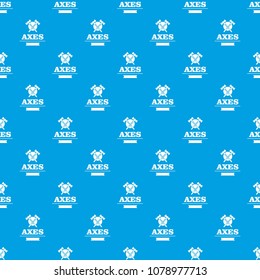 Military axe pattern vector seamless blue repeat for any use