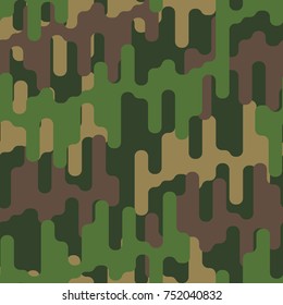 Military background. Army pattern. Hunter texture. Protective ornament. Vector illustration
