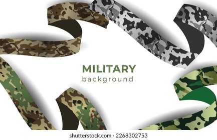 Military background, Camouflage pattern, camouflage ribbons, stars