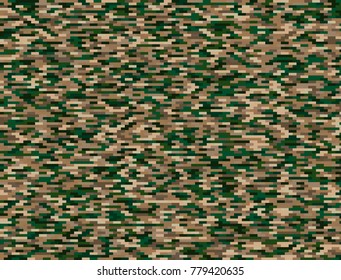 Military background.  Khaki texture, vector illustration. Camo print background. 