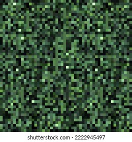 Military background of soldier green camouflaging pattern. Digital camouflage seamless pattern. 