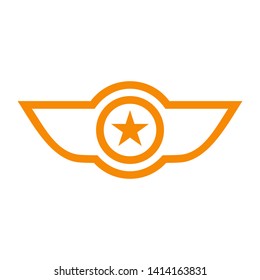 Military Badge/ Symbols isolated on white background. vector illustration. - Vector