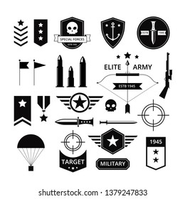 MILITARY BADGES VECTOR
