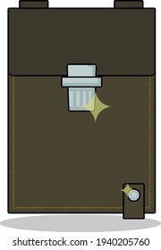 military bag storage card icon