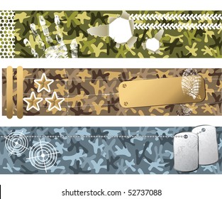 military banners