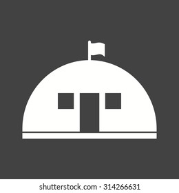 Military, base, concrete icon vector image. Can also be used for military. Suitable for use on web apps, mobile apps and print media.