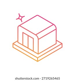 Icono de base militar Vector Ilustración de stock