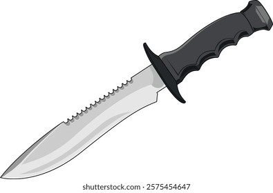 Military Battle Knife art illustration