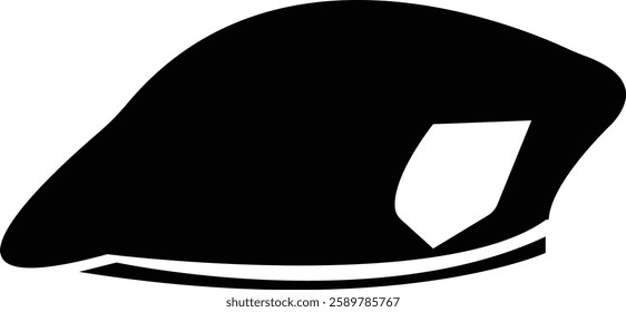 Military beret icon, berets of army special forces designs emblem in simple styles represents military service, patriotism, and soldier's dedication to duty, isolated on transparent background,