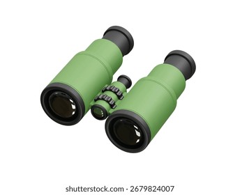  Military Binocular icon 3d render illustration