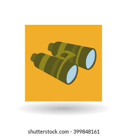Military binoculars design , vector illustration