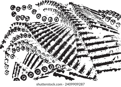 Military Black Machinegun Bullets Pattern