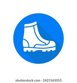 Icono vector de estilo plano de arranque militar. Equipo del ejército.