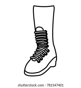 military boot isolated
