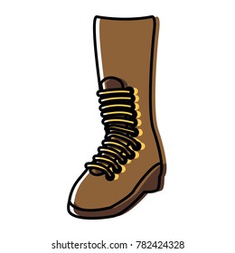 military boot isolated