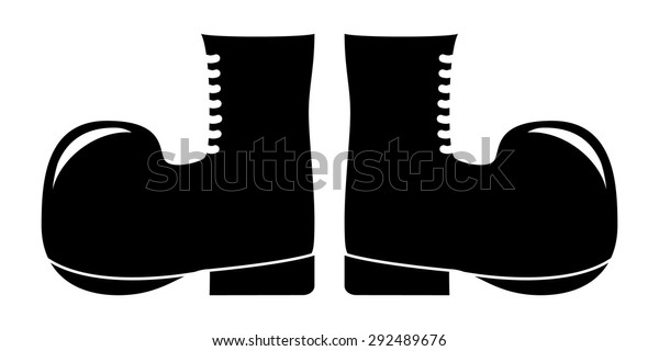 military boots silhouette