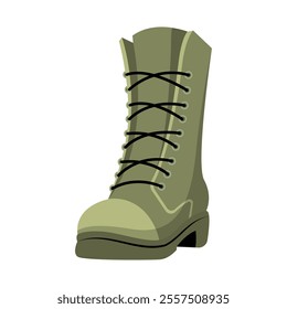 Military Boots Vector Isometric. Good for for Military Theme.