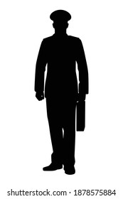 Military Cadet Student Silhouette Vector