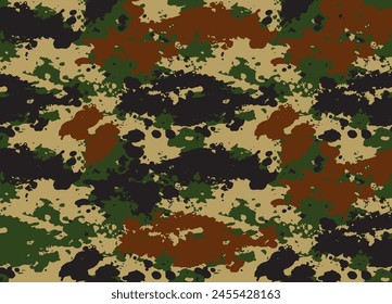 Military camo (brown,green,black)
Seamless pattern vector