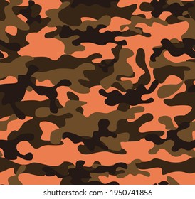 
Military camo vector texture, army illustration for printing clothes, fabric.