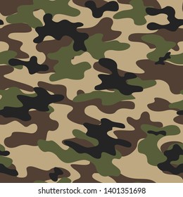 Military camouflage abstraction. Seamless vector.