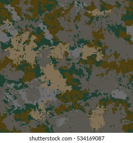 Military Camouflage background red, purple dark color. Abstract khaki pattern. Vector EPS8 illustration