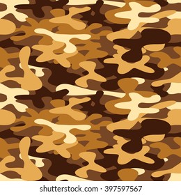 Military camouflage for disguise in the desert, seamless pattern