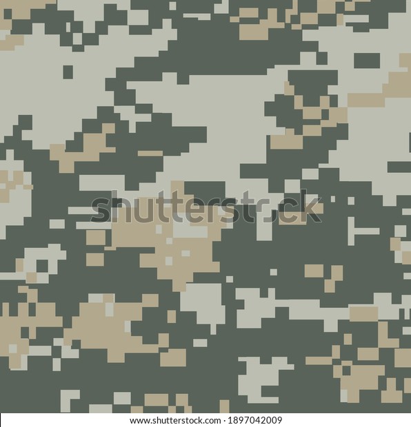 Military Camouflage Green Camouflage Background Pixel Stock Vector ...