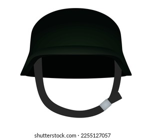 Military camouflage helmet. vector illustration