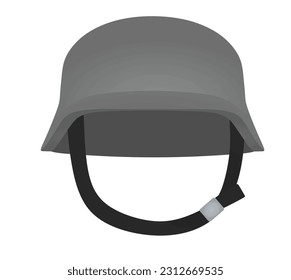 Military camouflage helmet. vector illustration