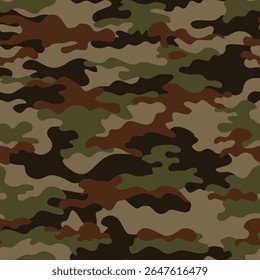 military camouflage pattern modern green brown background, forest texture