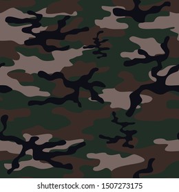 
military camouflage pattern seamless green background for print. modern new design. for printing clothes, fabrics, paper. modern.