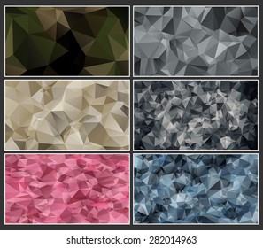 military camouflage polygonal background