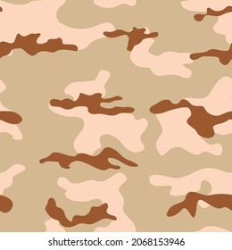 Military camouflage, sand pattern, vector illustration, army uniform