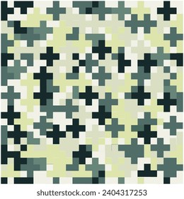 Military Camouflage scarf high quality vector print, pixel Tropic vector camouflage pattern for printing, scorpion, army, uniform, print, texture, military camo, jungle, Military Camouflage