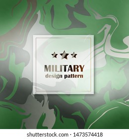 Military camouflage seamless abstract design pattern. For design presentations, print, flyer, business cards, invitations, calendars, sites, packaging and covers