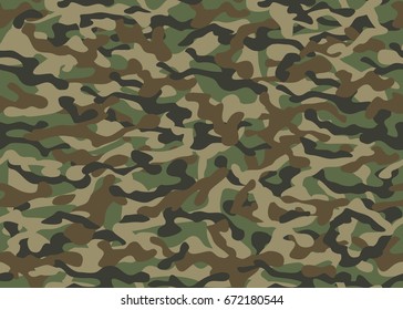 Military camouflage. Seamless army, hunting pattern