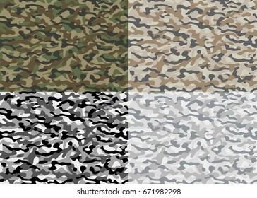 Military camouflage. Seamless army pattern