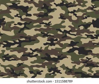 印刷用のシームレスなモダンな軍の迷彩柄 ベクター画像 のベクター画像素材 ロイヤリティフリー Shutterstock